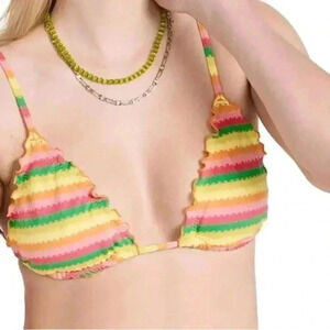 L*Space Women's Maggie Bikini Swimsuit Top Under The Sun Size Medium NWT